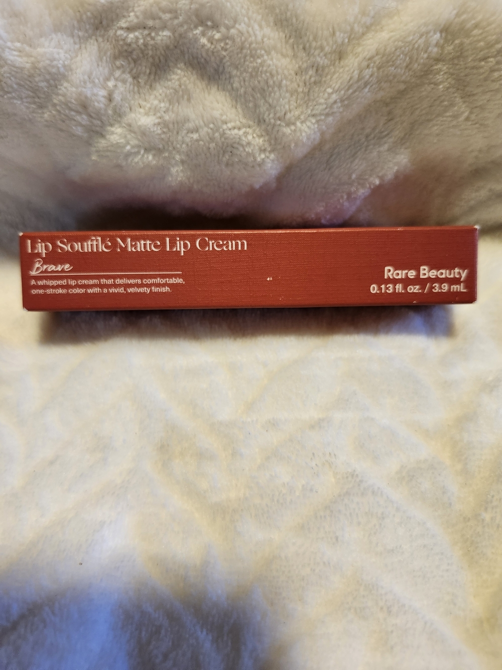 Rare Beauty Lip Soufflé Matte Lip Cream - Brave (Warm Red)